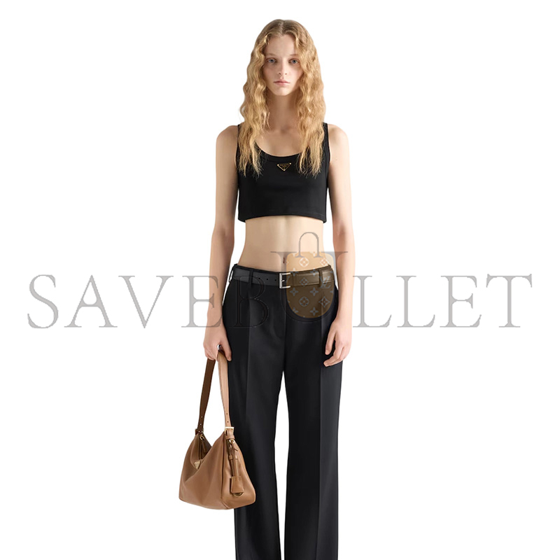 Pra*a jersey cropped top 39546c